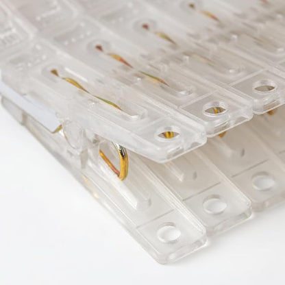 20 Pack Clear Square Plastic Clips - Image 5