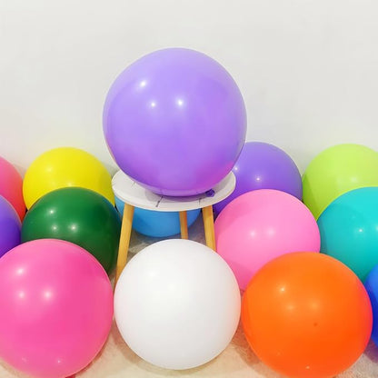 36 Pack 24 Inch Balloons Large Assorted Color Rainbow Latex Big Balloon 12 - Image 4