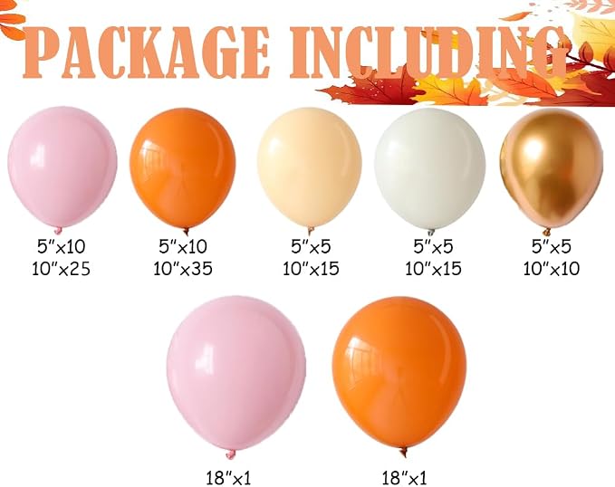Fall Balloons Garland Arch Kit for Thanksgiving Party Decorations | 137PCS - Image 2