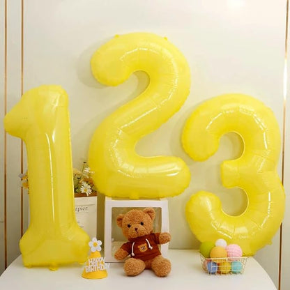 40 inch Yellow Number Balloon Giant Foil Helium Balloons Number 1 Balloon - Image 4