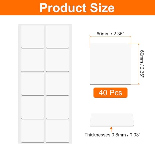 HARFINGTON 40pcs Double Sided Sticky Tape Dots, Adhesive Two Sided Nano Dots - Image 2