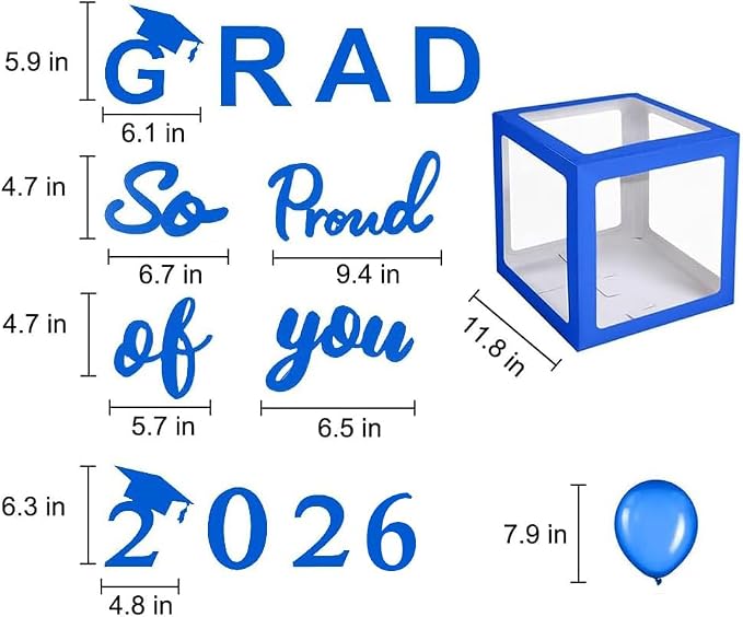 2026 Graduation Party Decoration Black Balloon Boxes - Image 4