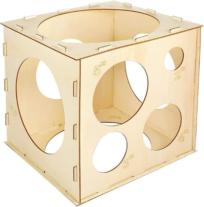 Pllieay 9 Sizes Collapsible Wood Balloon Sizer Cube Box by Pllieay