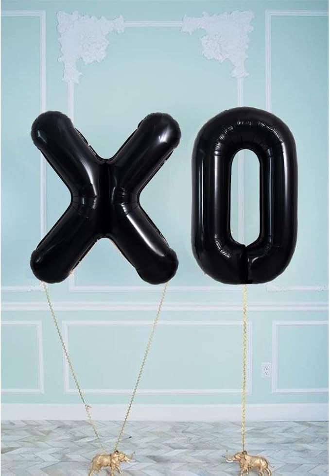TONIFUL 40 Inch Large Black O Letter Balloon - Image 5