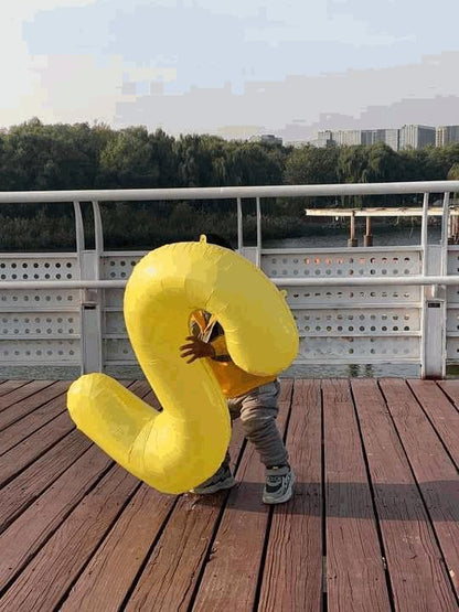 8 Balloon - Macaron Yellow Birthday Number Balloons, 40 Inch Decorations | - Image 3
