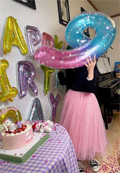 Starry Sky Number 8 Balloon 40 Inch, 8th Birthday Decorations Men Women | Foil - Image 7
