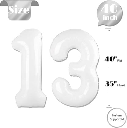 White 13 Balloon - Image 5