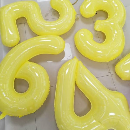 Yellow Number 8 Balloon 40 Inch - Image 6