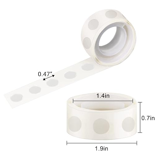 Glue Points Dots Double Sided, Art Craft, Party Supplies 100 Pcs/Roll - Image 2
