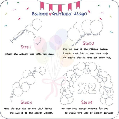 412pcs Royal Blue Balloons 18 12 10 5 Inch Blue Balloon Garland Arch Kit - Image 3