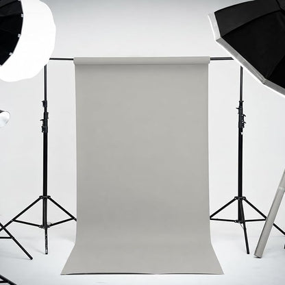 Kate Seamless Paper Backdrop for Photography Light Gray Photo Backdrop Paper - Image 2