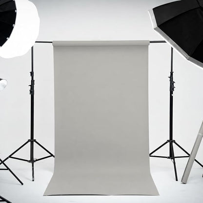 Kate Seamless Paper Backdrop for Photography Light Grey Photo Backdrop Paper - Image 2