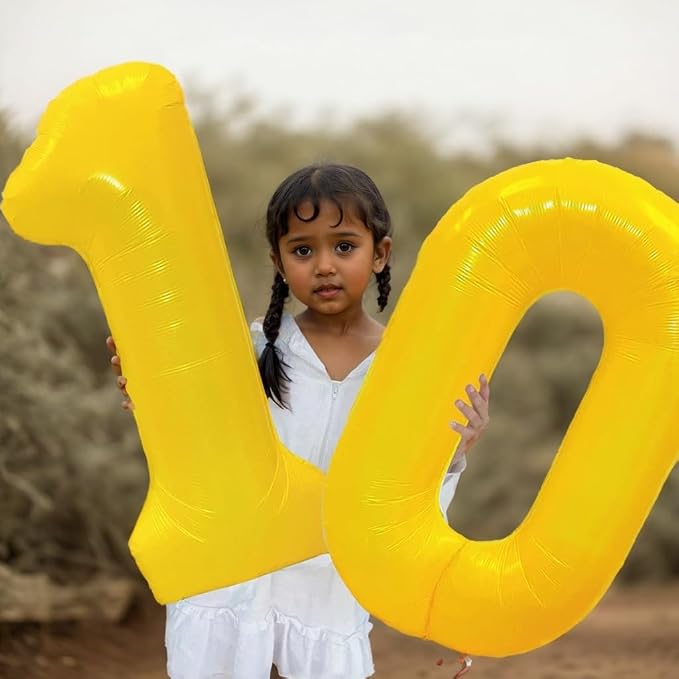 40 inch Yellow Number Balloon Giant Foil Helium Balloons Number 5 Balloon - Image 6