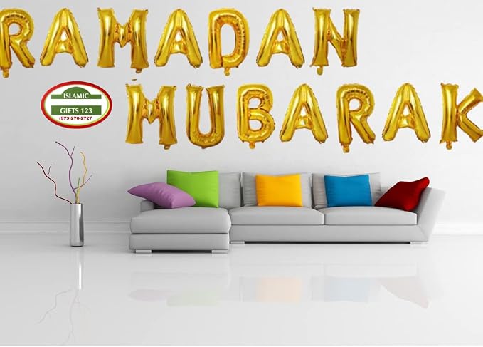 16in Rose Gold Eid MUBARAK Foil Balloons - Image 9