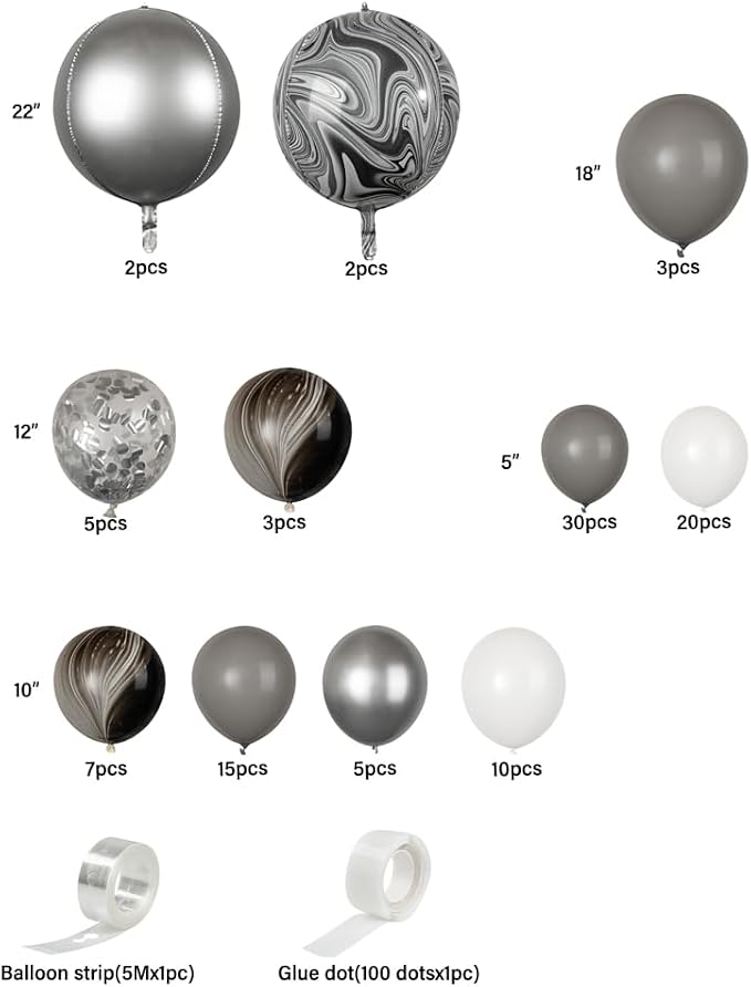 Restaurantware-Balloonify Balloon Garland Set, 1 Party Decoration Kit - Image 9