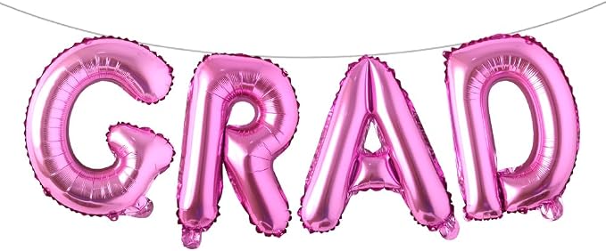 Foil Balloons Congrats Graduation Party Balloons Congratulations Letter Grad by RUIANSI