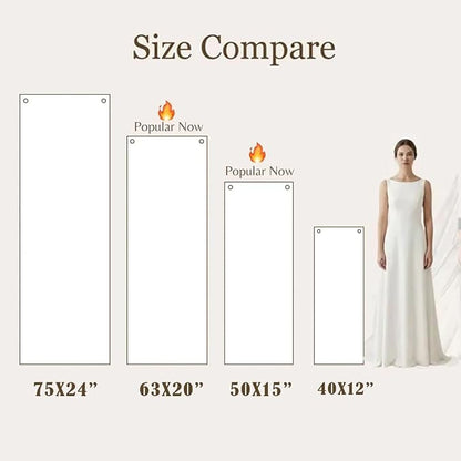 Personalized Wedding Welcome Banner Linen Fabric - Image 6