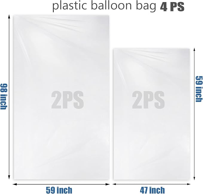 Large balloon bags, balloon transport bags transparent giant storage bags 59x98 - Image 2