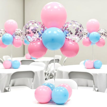 12 Pack Acrylic Balloon Stands for Table, Reusable Party Centerpiece Kits | 16 - Image 7