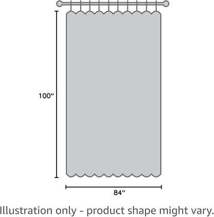 Cream Beige Curtain for Sliding Door 100W x 84L Inch Long Silver Palm Curtains - Image 10