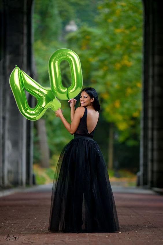 7 Balloon Numbers, 40In Green Balloons - Image 4