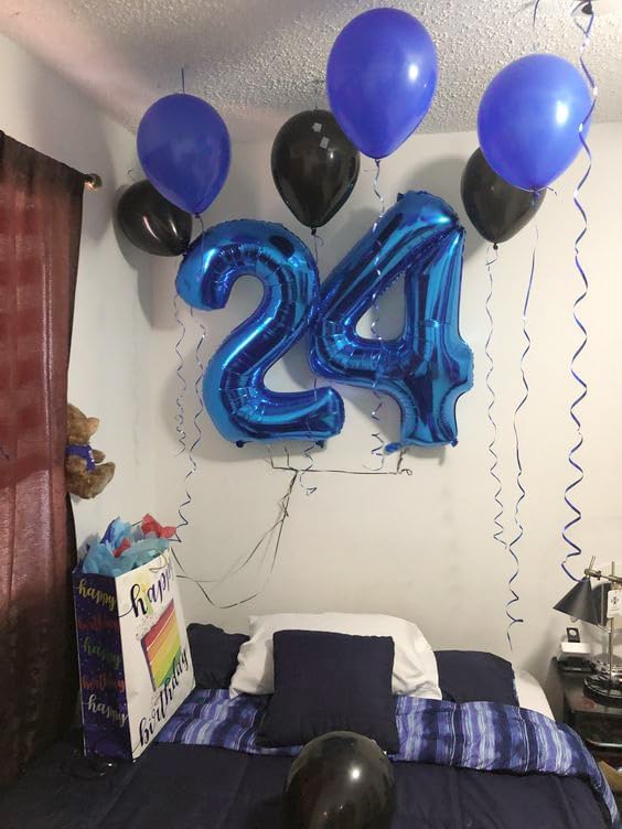 Navy Blue 14 Balloon - Image 4