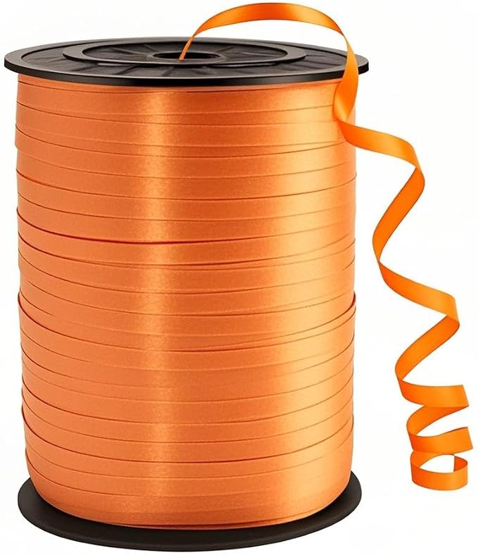 500 Yard Orange Ribbon, 1/5" Curling by WUYUEJXI