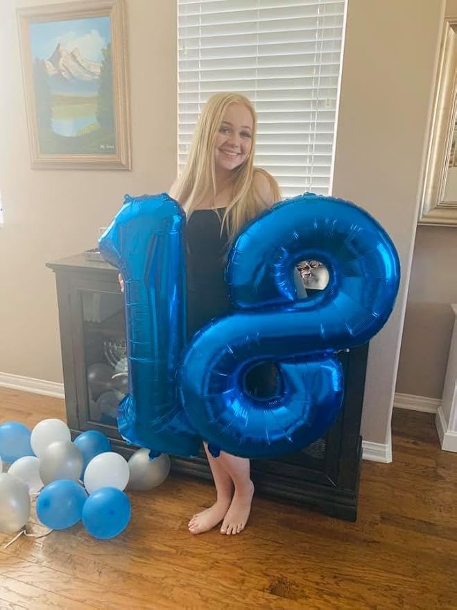 Navy Blue 18 Balloon - Image 3
