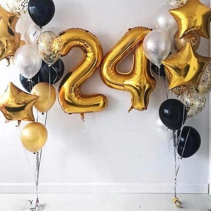 Gold Number 6 Balloon 40 Inch, 6th Birthday Party Decorations Men Women | Foil - Image 7