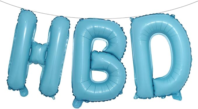 16 Inch HBD Balloons for Boho Birthday Party Decorations by RUIANSI