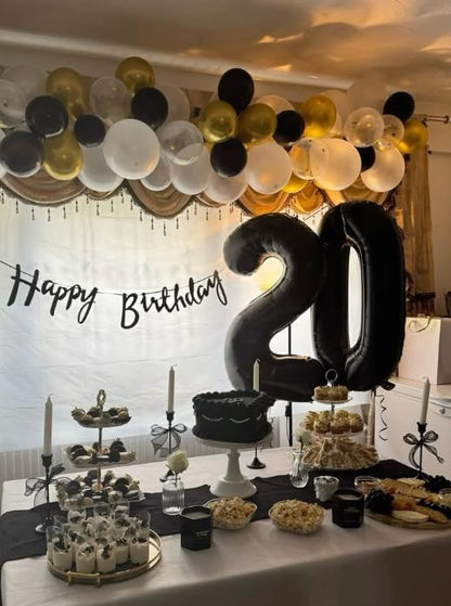 Black 40 Inch 20 Number Balloons, Balloon Decorations - Image 6