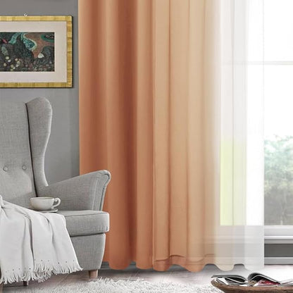 DWCN Ombre Short Sheer Curtains - Image 7