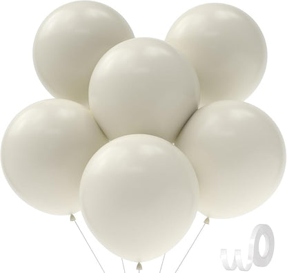 30pcs White Sand Balloons 18 Inch Large Balloon by BAIBAOXIANG