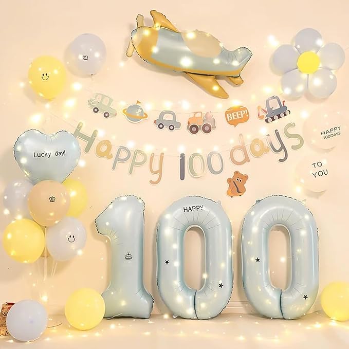 40 Inch Matte Blue 1 Number Balloons Light Blue Number 1 Foil Balloon Mylar - Image 6