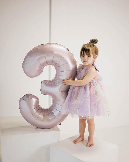 Lilac Number 0 Balloon 40 Inch - Image 3