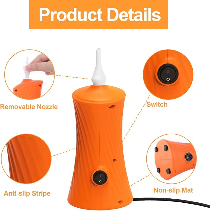Balloon Pump Electric Air Balloon Pump Balloon Inflator - Image 6