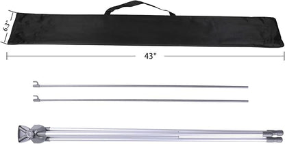 Adjustable X Banner Stand Fits Any Banner Size Width 23" to 32" and Height 63" - Image 7