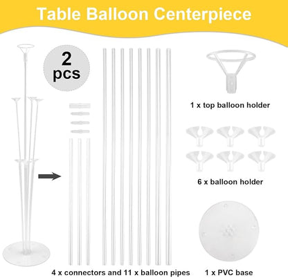 Balloon Column Kit Set of 2, 2 Set Balloon Table Stands, 6.56 Ft Reusable Metal - Image 3