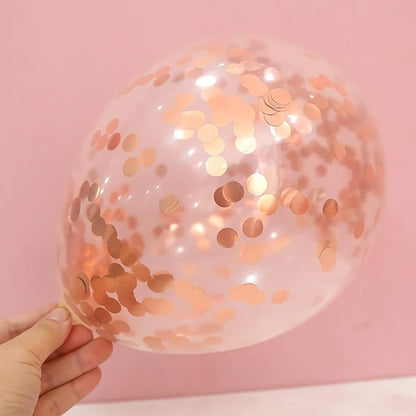 Rose Gold Confetti Balloons - Image 7