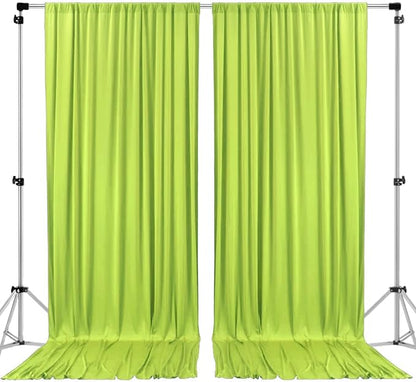 AK TRADING CO. 10 feet x 10 feet Light Green Polyester Backdrop Drapes Curtains by Fabrics%7CEventDecor%7CCrafts%7CUpholsteryFoam