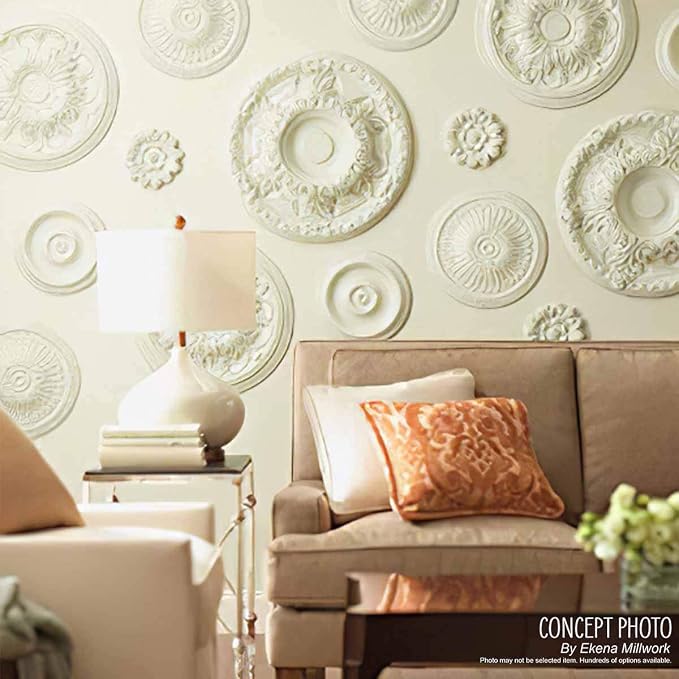 Ekena Millwork Bradford Ceiling Medallion, Pearl White - Image 7