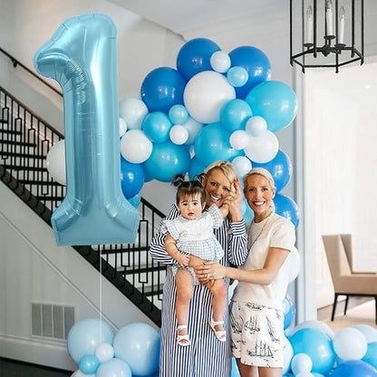 Pastel Blue Number 8 Balloon 40 Inch - Image 7