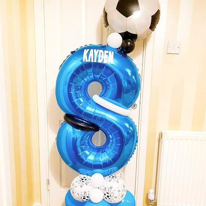 Blue 18 Balloon Number, 40 Inch Number 18 Balloon Big Blue Foil Mylar Helium - Image 3