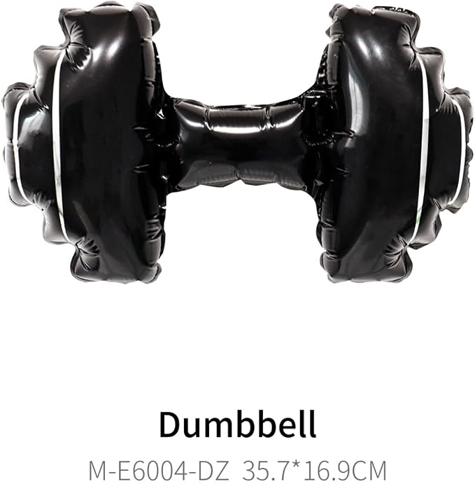 8 Pcs Gym Birthday Decorations/ Balloon Weights Pack of 6/ Mini Dumbbell & - Image 3