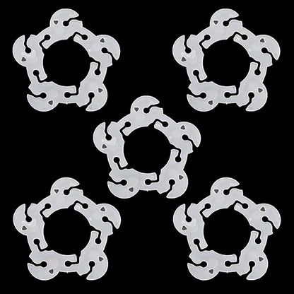 TAODAN 100PCS 6cm Reusable White Plastic Balloon Arch Clips Suitable - Image 4