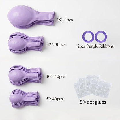 Pastel Purple Lilac Balloons, Bridal Shower, Butterfly Fairy Princess Birthday - Image 2