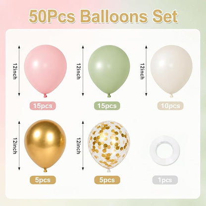 Pink and Green Balloons - Image 2