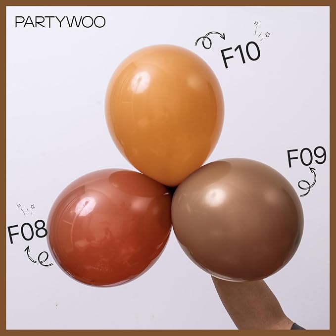 PartyWoo Brown Balloons 100pcs Boho Neutral Coffee Color 5 Inch | Balloons - Image 7