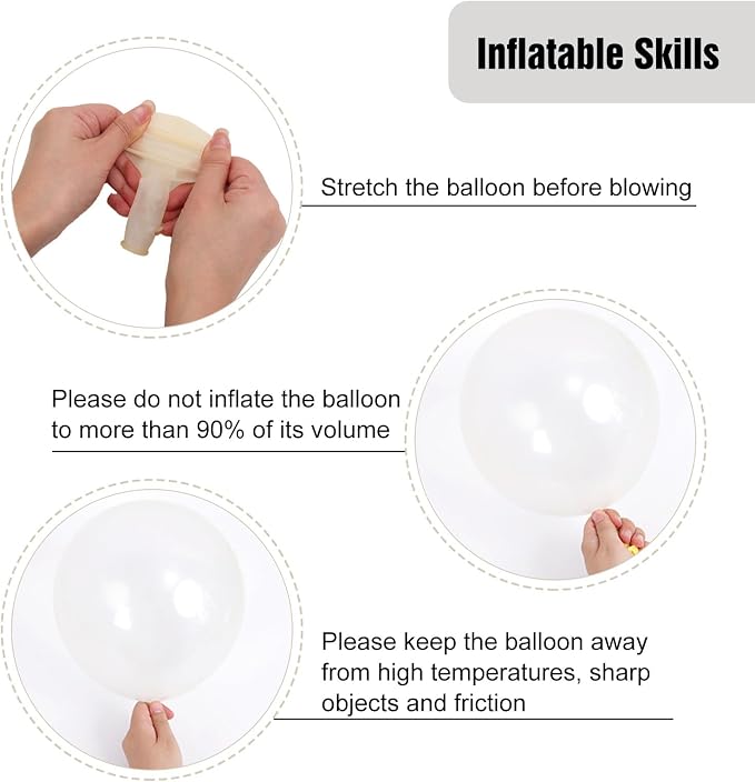 RUBFAC Clear Balloons 154pcs Different Sizes Balloon Arch Kit | Transparent - Image 4