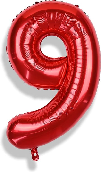 40 Inch Number 9 Balloons for Girls - Image 8
